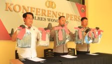 Konferensi pers kasus Pengroyokan di Garung, digelar di Mapolres Wonosobo, Rabu (29/7/2026).