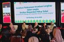 Sosialisasi Pelaksanaan Imunisasi Lengkap dalam rangka gerakan masyarakat hidup sehat, oleh Kemenkes di Gedung KUD Mina, Kecamatan Kragan, Kabupaten Rembang, Kamis (30/7/2026). 