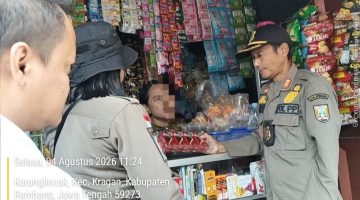 Operasi gabungan yang melibatkan Satpol PP Kabupaten Rembang, Bea Cukai Kudus, Polres Rembang, Kodim 0720/Rembang dan Kejaksaan Negeri Rembang, melaksanakan operasi peredaran rokok ilegal di wilayah Kecamatan Kragan, Selasa (4/8/2026).