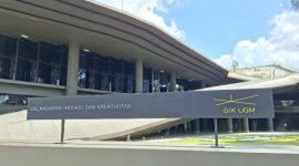 Gelanggang Inovasi dan Kreativitas (GIK) Universitas Gadjah Mada (UGM),  
salah satu proyek konstruksi di Yogyakarta yang didukung oleh Solusi Bangun Indonesia.