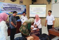 Penandatanganan kerja sama antara Dinas Kelautan dan Perikanan (Dinlutkan) Kabupaten Rembang dengan BPJS Ketenagakerjaan di Aula Dinlutkan, Rabu (16/9/2026).