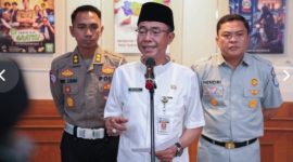 Kepala Badan Pendapatan Daeran (Bapenda) Provinsi Jawa Tengah, Muhamad Masrofi, saat diwawancarai awak media, Jumat (18/9/2026).