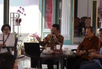 Audiensi dan Sinergi Pengembangan Ekonomi Lokal Berbasis Potensi Pangan, di Pendopo Belakang Kabupaten Wonosobo, Jumat (25/9/2026).
