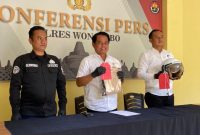 Gelar perkara kasus dugaan penca ulan terhadap anak, berlangsung di Mapolres Wonosobo, 
Kamis (23/9).