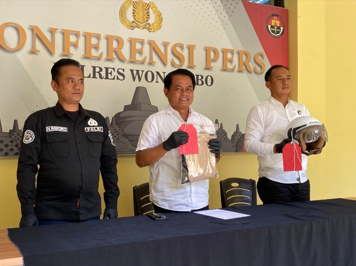 Gelar perkara kasus dugaan penca ulan terhadap anak, berlangsung di Mapolres Wonosobo, 
Kamis (23/9).