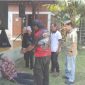 Simulasi assesment evakuasi korban tanah longsor.