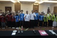 Para peserta Workshop Penggiat P4GN yang digelar di Hotel Andelir Simpang Lima Semarang, Senin (28/9/2026), bersama 
Plt. Kepala BNNP Jawa Tengah, Brigjen Pol. Edi Swasono.
