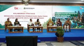 Focus Group Discussion (FGD) Pembiayaan Hijau Industri Jasa Keuangan, di Gedung Gradhika Bhakti Praja, Semarang, Senin (28/9). 