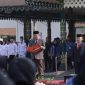 Bupati Wonosobo, Afif Nurhidayat, menjadi pembina upacara memperingati Hari Kesaktian Pancasila Tahun 2026, di Halaman Pendopo Bupati Wonosobo, Kamis (1/10/2026).