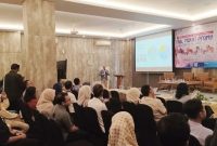 Masyarakat Kabupaten Rembang antusias mengikuti konsultasi dan seminar program hamil (Promil) sehari yang siselenggarakan RS Telogorejo Semarang, di Pollos Hotel and Gallery Rembang, Minggu (4/10/2026).