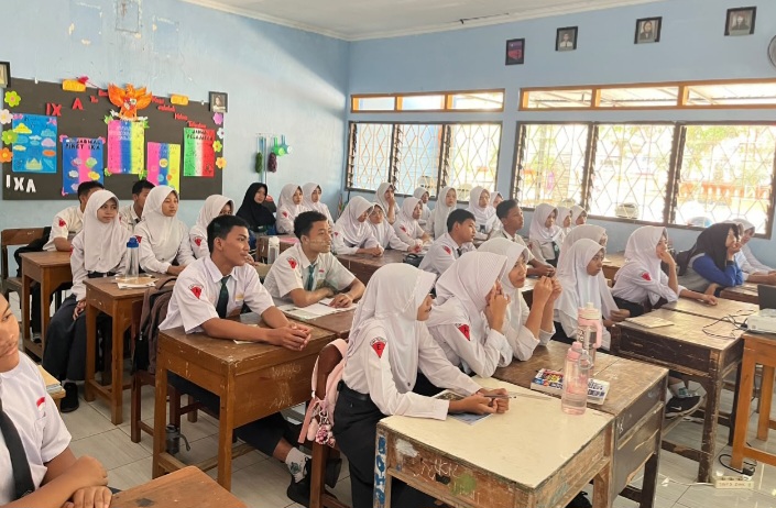 Sosialisasi SPMB SMA KTB di SMP Negeri 3 Demak, Selasa (6/10/2026).
