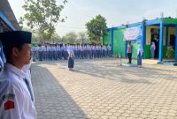Apel Kebangsaan di SMK Al-Hikmah Bakalrejo, Kecamatan Guntur, Demak, Rabu (7/10/2026).