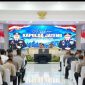 Kapolda Jawa Tengah, Irjen Pol Roy Hardi Siahaan, memberikan arahan kepada para Pejabat Utama (PJU) Polda Jateng dan Kapolres jajaran di Gedung Borobudur, Mapolda Jateng, Jumat (9/10/2026).