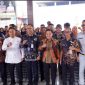 Peluncuran dan implementasi aplikasi Samsat Budiman Mobile bagi Badan Usaha Milik Desa (Bumdes) dan agen Samsat Budiman, di Balai Desa Kalijambe, Kecamatan Sragi, Kabupaten Pekalongan, Jumat (9/10/2026).