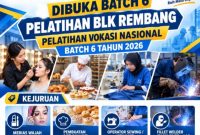 BLK Rembang Buka Pelatihan Gratis Empat Kejuruan.