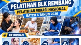 BLK Rembang Buka Pelatihan Gratis Empat Kejuruan.