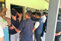 Satresnarkoba Polres Demak menggelar razia dan tes urine  di Rumah Tahanan Negara (Rutan) Kelas IIB Demak pada Rabu (14/10/2026) siang.