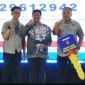 Bupati Rembang, Harno, menghadiri Gelegar Undian Tabungan Masyarakat Desa (Tamades) PT BPR BKK Lasem (Perseroda) Kabupaten Rembang Tahun 2026 di Balai Kartini Rembang, Kamis (15/10/2026).