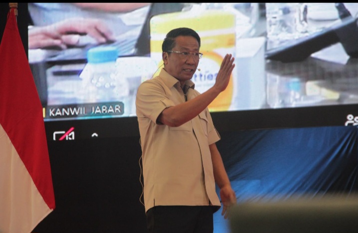 Menkum, Supratman Andi Agtas, di acara “Pasti Ada Solusi” yang digelar di Padma Hotel Semarang, Jumat (23/10). 